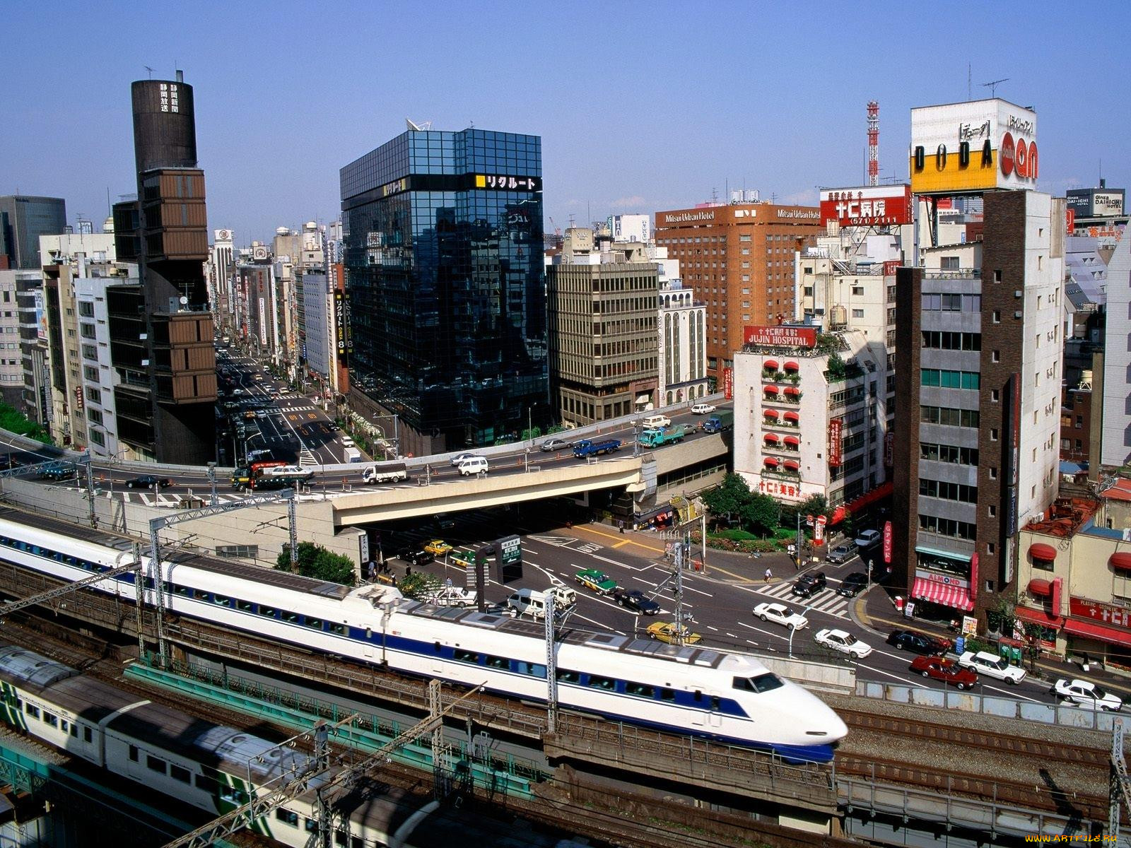 bullet, train, ginza, district, tokyo, , , 